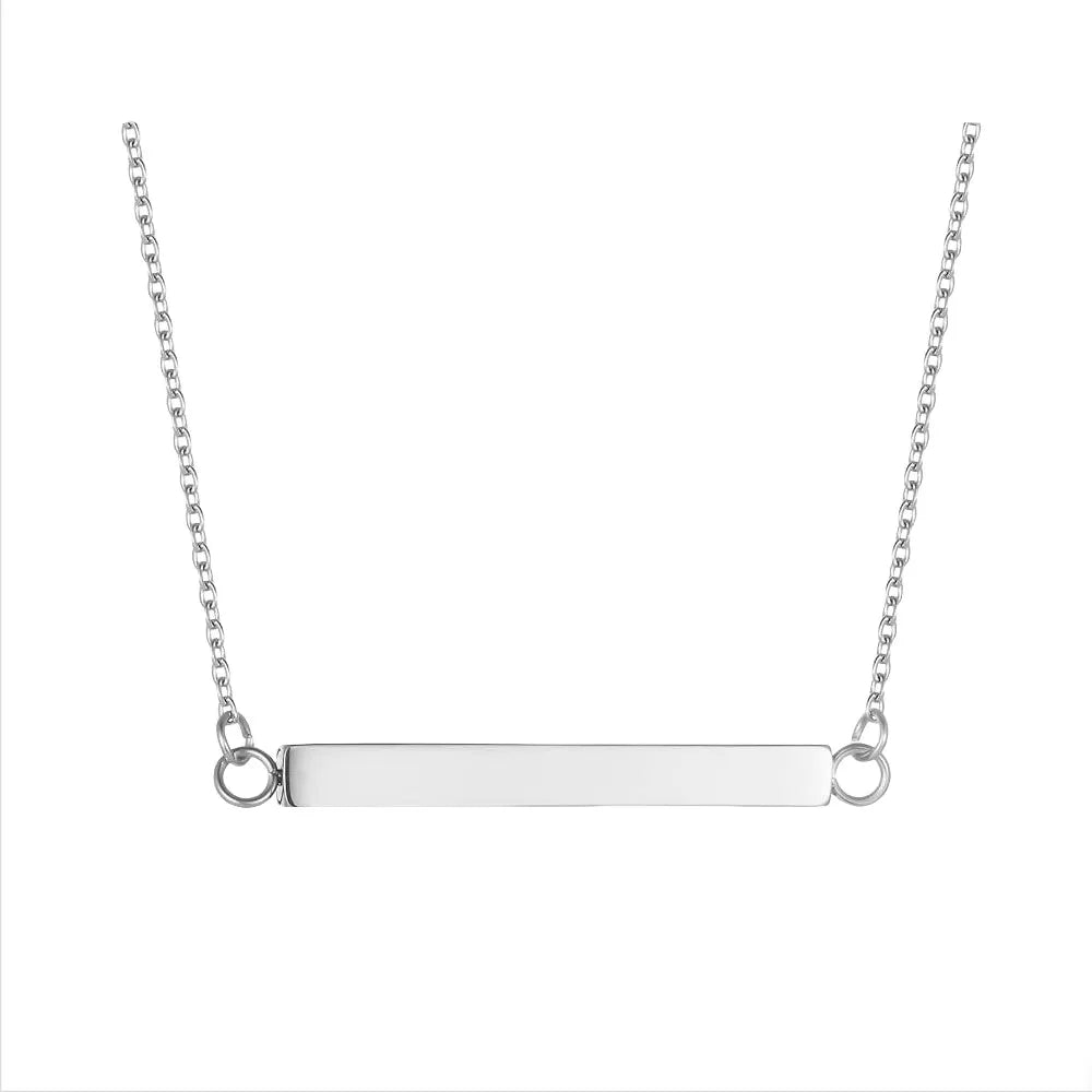 Stainless Steel Cuboid Pendant Necklace Open Square Bar Cremation Jewelry Pendant Keepsake for Ash Holder Memory Cremation Urn