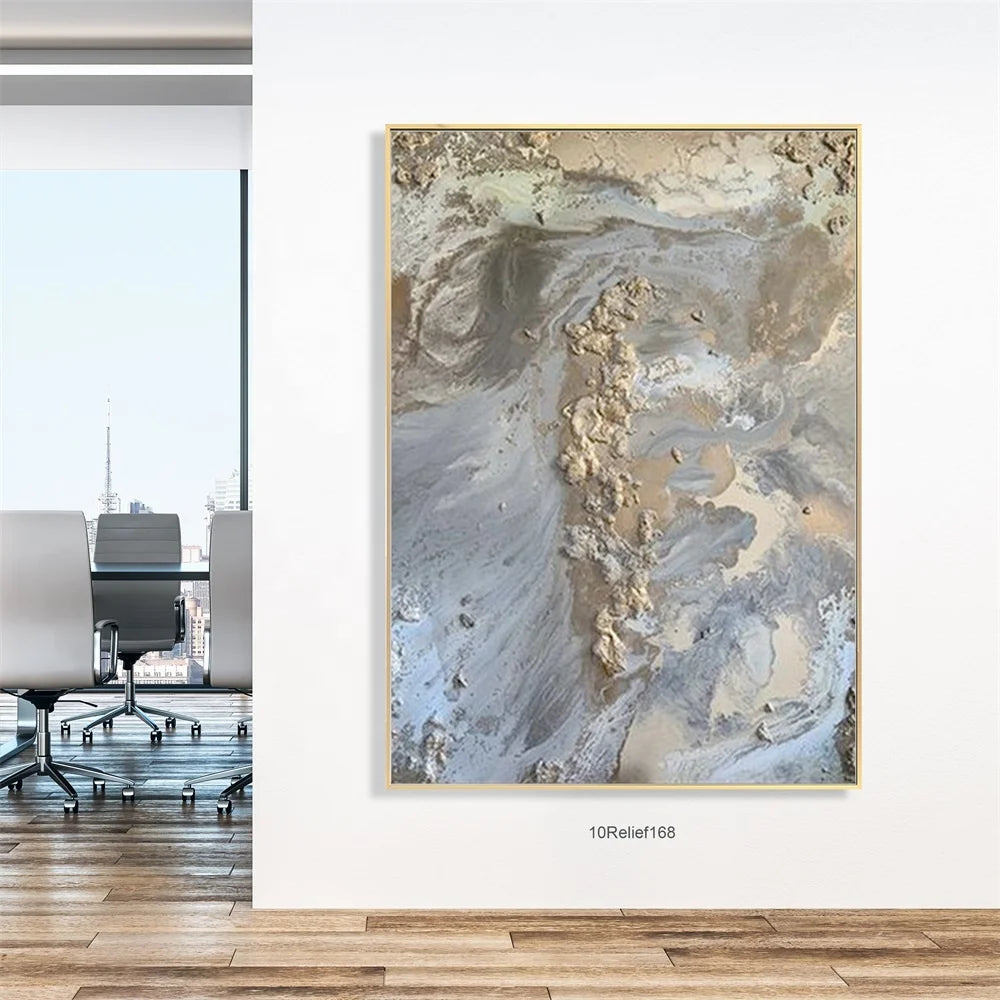 Home Decor 100% Handmade Modern Wall Art Colors Abstract Picture Thick Texture Oil on Canvas Art Painting