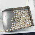 Wholesale Price Round Pearl White Small Size 3A-4A 3-5mm Half Hole Natural Freshwater Round Pearl For Jewelry Making