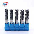 UNT Solid Fresa Finishing CNC Cutting Tools HRC55 4 Flutes Corner Radius Carbide End Mill