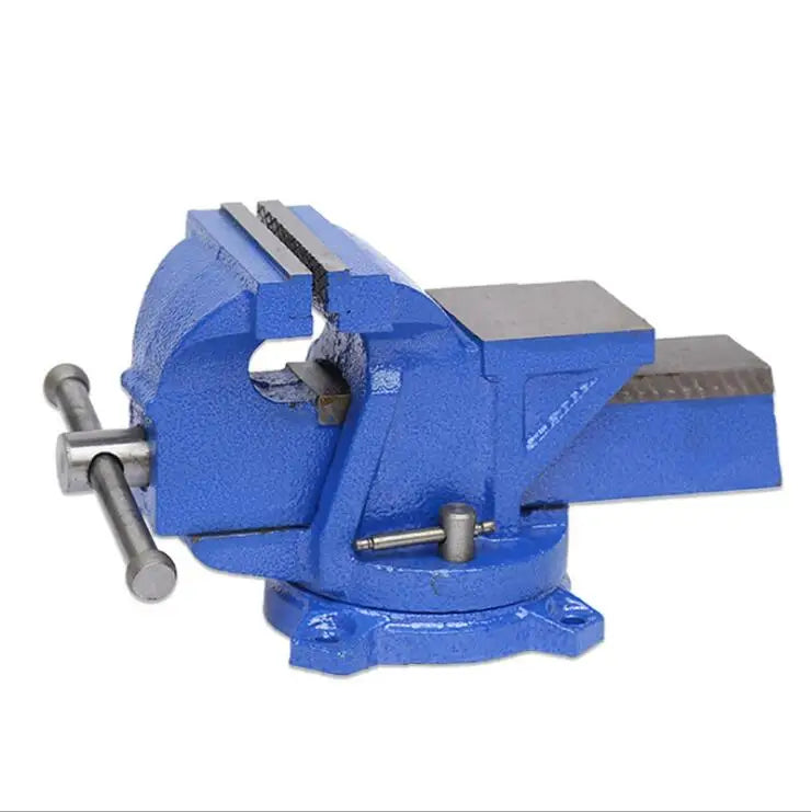 Industrial Bench Vice with Cast Iron Construction Rotatable Jaw Bolt Mount Base-For DIY Sculpture Craft