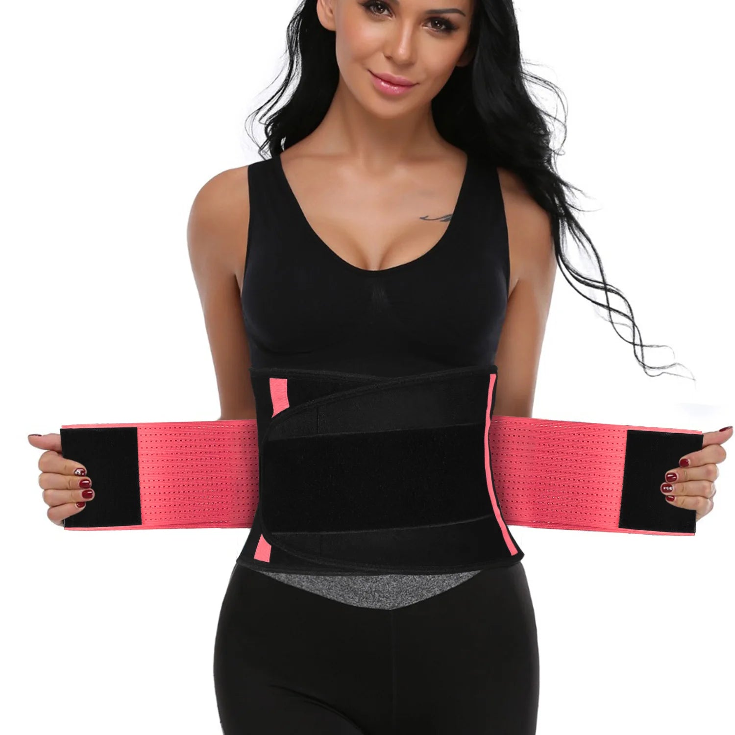 Adjustable Neoprene Waist Lumbar Support Brace Women Stomach Sweat Waist Trainer Trimmer Belt
