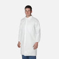 Unisex Customized Long Sleeve Breathable Microporous Non Woven School Science Lab Coat Disposable Laboratory Coat