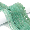 Green Aventurine Round Beads Natural Stone Semi-finished Jade Round Beads Strands DIY Handmade Necklace Bracelet Making