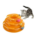 Three-Level Cat Toy Tower Intelligence Training Amusement Plate Eco-Friendly Cotton Treasure Ball Track New Design for Playing