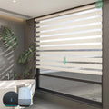UV Proof Waterproof Smart Automatic Blinds Blackout Motorized Zebra Blinds for Window