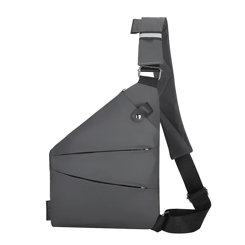 Hot Selling Nylon Anti Theft Large Custom Logo Waterproof Sling Bags for Men Crossbody Gun Chest Bag