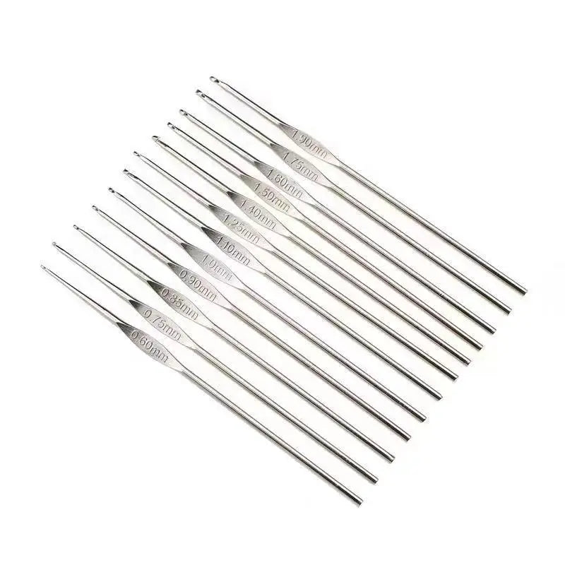 0.6-3.0mm Steel Knitting Needles Crochet Hooks