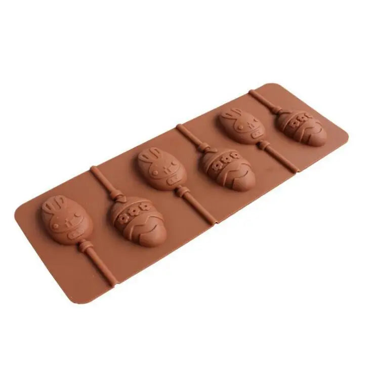HY Easter Egg and Bunny Lollipop Molds for Candy