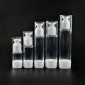 Luxury hot selling plastic lotion pump bottle product 15ml 30ml  50ml 80ml 100ml white airless acrylic pump bottle
