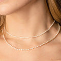Nagosa 925 Sterling Silver Jewelry Necklaces Wholesaler 18k Gold Vermeil Freshwater Pearl Necklace