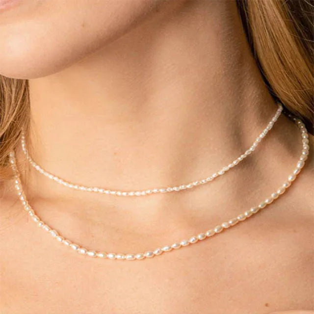 Nagosa 925 Sterling Silver Jewelry Necklaces Wholesaler 18k Gold Vermeil Freshwater Pearl Necklace