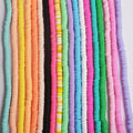 6mm Soft Clay Beads Colored Round Shape Polymer Clay Beads Diy Bracelet Necklace Jewelry Accessories Handmade Beaded