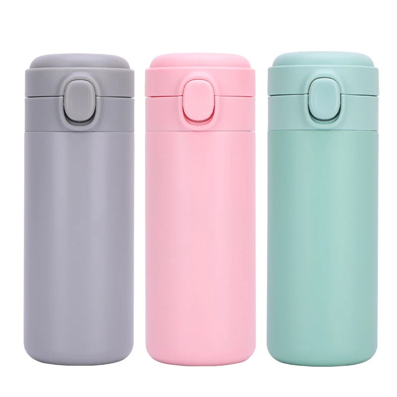 Stainless Steel Custom Bounce Cup Double Wall Vacuum Water Bottle Pop up Tumbler Mug Pea Coffee Tea Thermal Thermos Cup logo