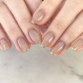 24pcs Wholesale Private Label Customize Short Full Cover Fake Nails Natural Design Press on Nails Reusable French False Nails
