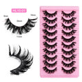 Wholesale Private Label  C Curl Eyelashes Natural Lashes Wholesale Full Strip Eyelashes Faux  Eyelash
