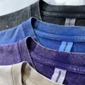Hombre French Tee  Custom Oversized Tshirt Graphic Acid Wash Heavyweight T-Shirt Big Digital Printing T Shirt DTG Tshirt for Men