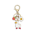 Custom Large Animal Enamel Keychain for Love You Duck Charm for Business Gifts Metal with Plated Technique