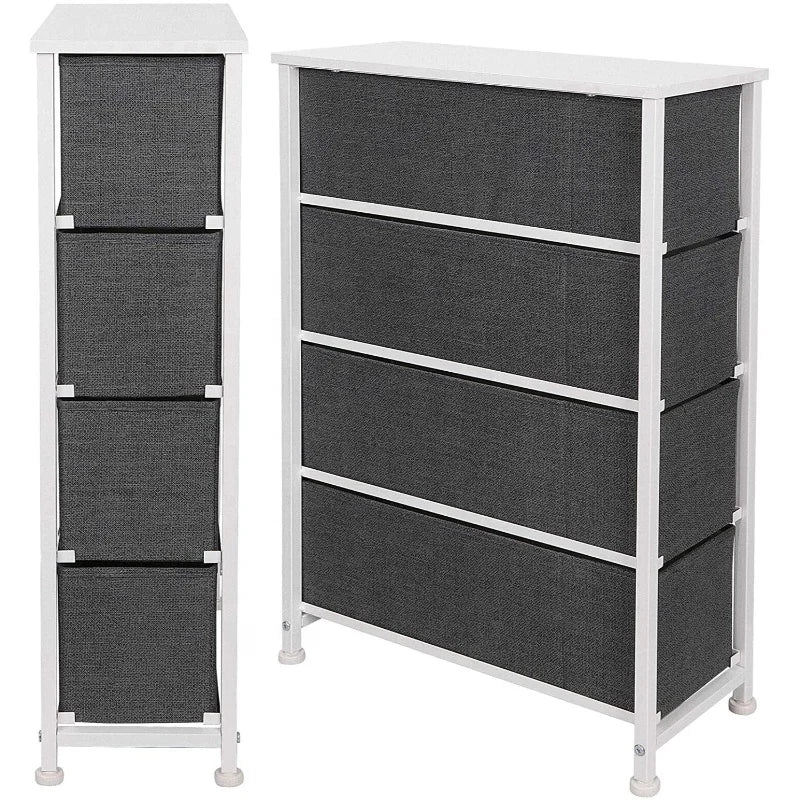 Dresser with 5 Drawers - Furniture Storage Chest Tower Unit for Bedroom Hallway Closet Office Organization - Steel Frame Woo