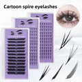 Fast Shipping Wholesale Individual Spire Lashes Natural Eyelash Cluster Segmented Manga Extension Bulk Supply Party Use