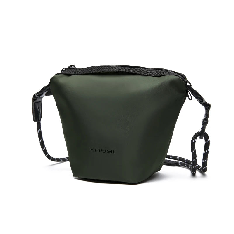 MOYYI Dark Green Vintage Fashion Waterproof Sling Shoulder Messenger Crossbody Bag for Men-Lightweight Dress Outdoor Travel