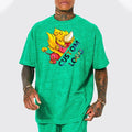 Men's O-Neck Short Sleeve Loose Fit T-Shirt Outfits Breathable Lightweight 100% Silk Cotton Solid Knitted Eco-Friendly Hip Hop