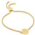 Customisable Gold Stainless Steel Personalised Hypoallergenic Jewelry Engraving Tags Adjustable for Bracelet Fashion Cuff