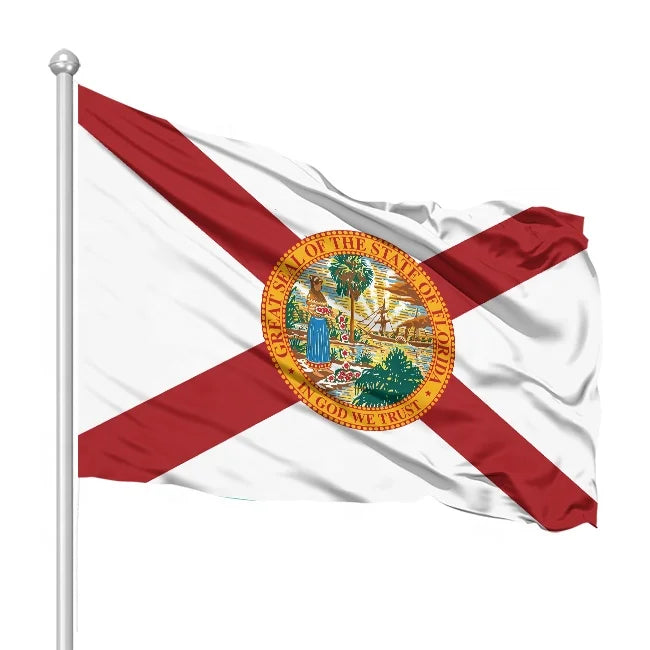 Customizable Thickened and Durable Waving Flags Florida and Major States of the United States Banners Flag