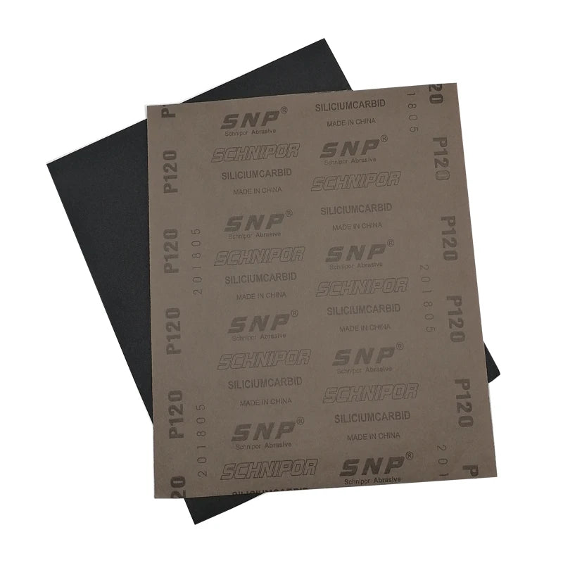 Hot Sale 230*280mm Waterproof Silicon Carbide Abrasive Sanding Sheet Paper Rectangular Shape 60 to 2500 Grit OEM Customizable
