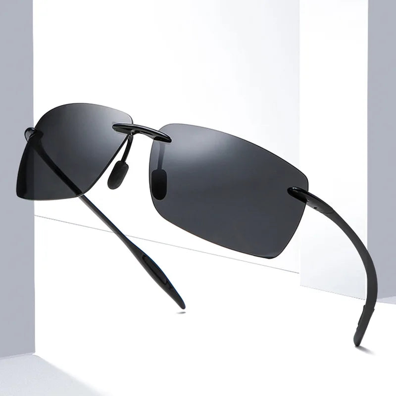 TR90 Ultralight Frameless Sunglasses for Men Women Fashion Outdoor Sports Shades for Fishing Running Driving Driver Sun Glasses MegaBDM
