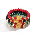 Chinese Zodiac Feng Shui Lucky Amulet Stretch Bracelets Glass Crystal Dragon Beaded Charm Bracelets Girl