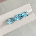 HQ GEMS Oval Cut Gemstones 10x14mm Natura Sky Blue Topaz Stone Price