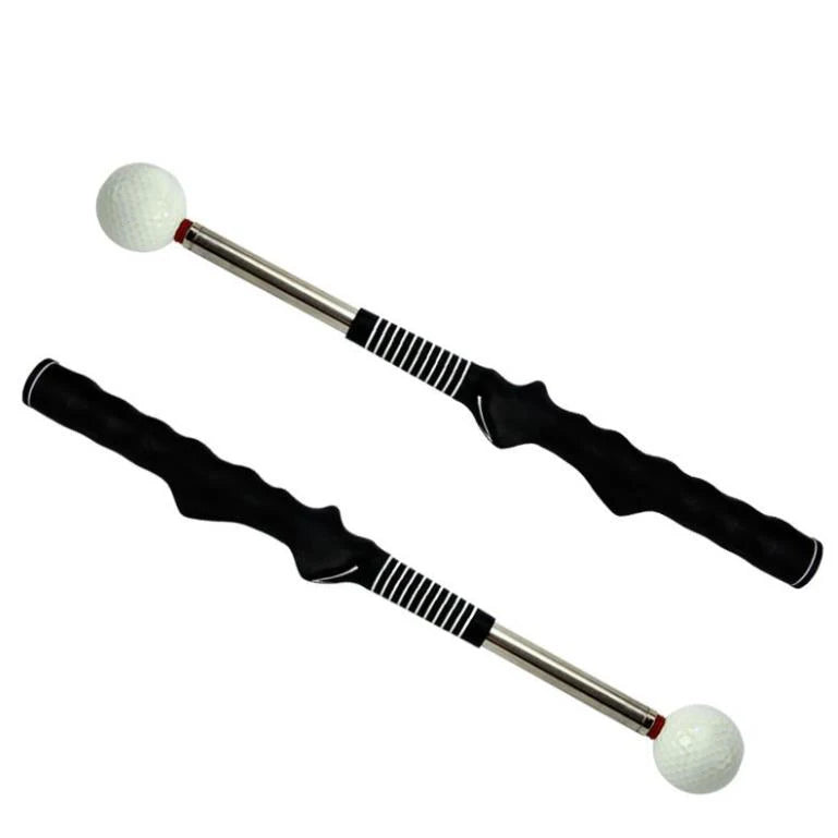 Golf Swing Grip Trainer Telescopic Club Guide Tool for Warm-up Training Aid