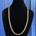 HQ GEMS 20 Inch 5mm Diamond 925 Sterling Silver Hip Hop Iced Out Moissanite Diamond Tennis Chain Necklace