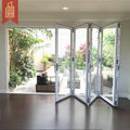 Automatic Folding Glass Doors Interior Aluminium Thailand Vertical Bi Fold Doors House Bathroom Office Folding Door