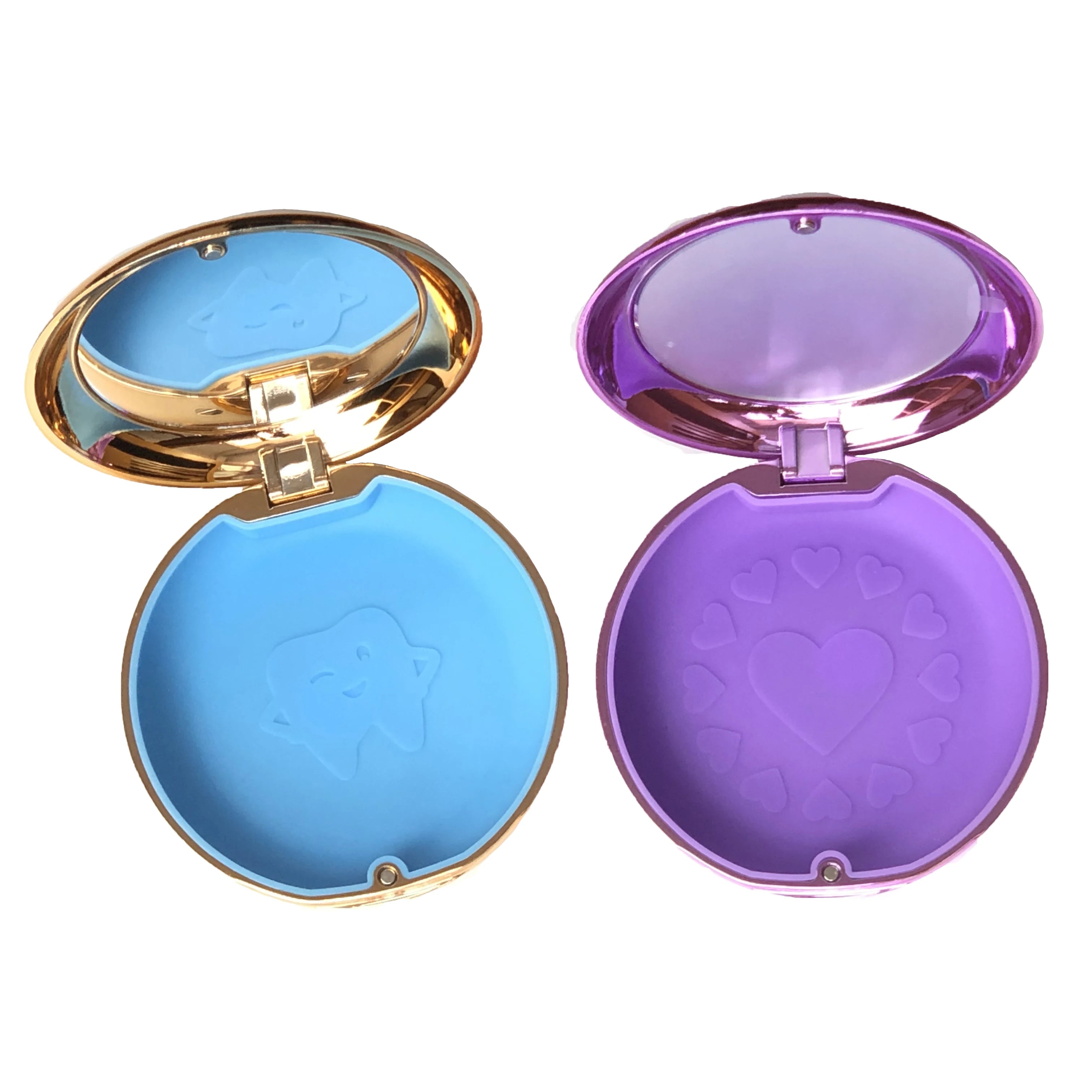 Shiny Bright BPA Free Custom Logo Colorful Invisible Braces Storage Box Aligner Retainer Case