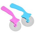 Kitchen Tool Stainless Steel Wheel Blade Cheese Slicer Wheel Pizza Cutter with Plastic Handle