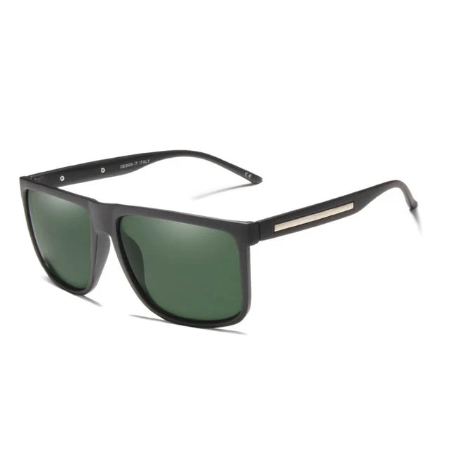 For KINGSEVEN Classic Polarized Sunglasses for Men TR90 Square Frame Vintage Style UV400 Protection 715 for Men Women Driving