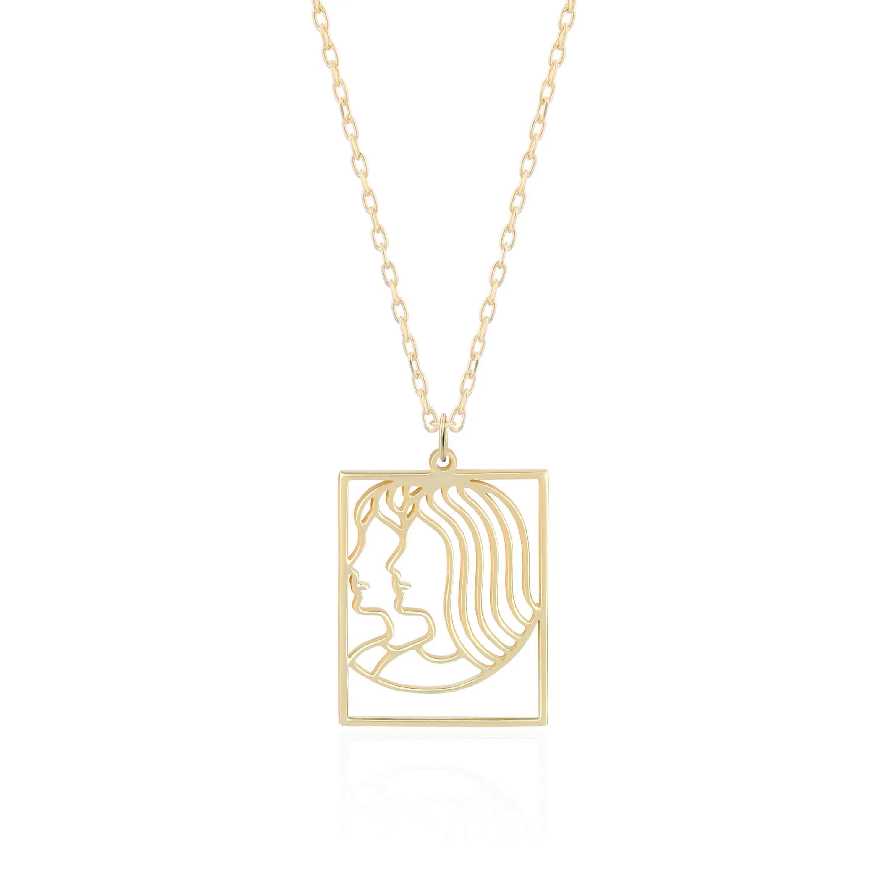Personalized Pendant Celestial Gift Christmas Birth Gift Best Friend Horoscope Astrology Necklace 12 Zodiac Sign Jewelry