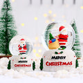 TaiLai Xmas Tree Snowflake Santa Snowman Decorated Gift With Light Birthday Wedding Party Christmas Music Box Crystal Ball