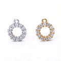 Tiny Flower Charms Necklaces Earrings Use 925 Sterling Silver Micro Setting Zircon Pendants Jewelry Accessories for Women