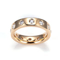 MSR-1347 18K Yellow Gold Engagement Ring Round-shape Lab Grown Diamond Ring