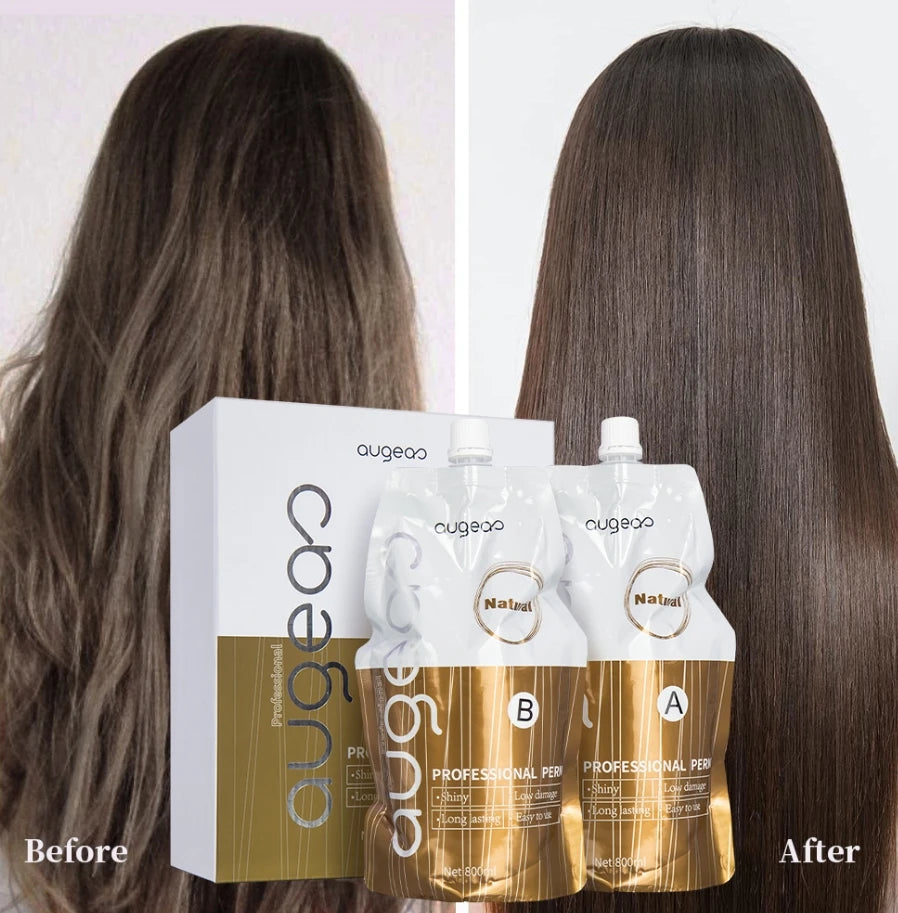 Hot Sale Factory Price Brands Manufacturer Shining Natural Best Permanent Hair Straightening Kit Hair Rebonding Cream for Women