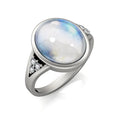 Destiny Jewellery  Bohemian Jewelry 2021 Oval Moonstone Unique Silver Ring for Women