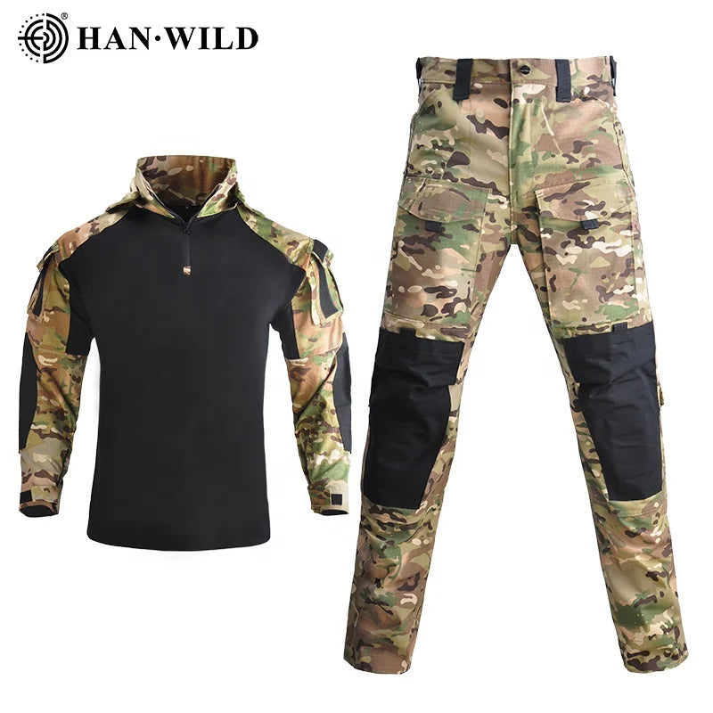 Wholesale Mulitcam Camouflage Tactical Outdoor Sports Hiking Uniform