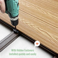 Premium Quality Brushed WPC Deck 3D Embossed Deep Wood Grain Texture Waterproof Anti-Slip Weather Resistant Modern Composite