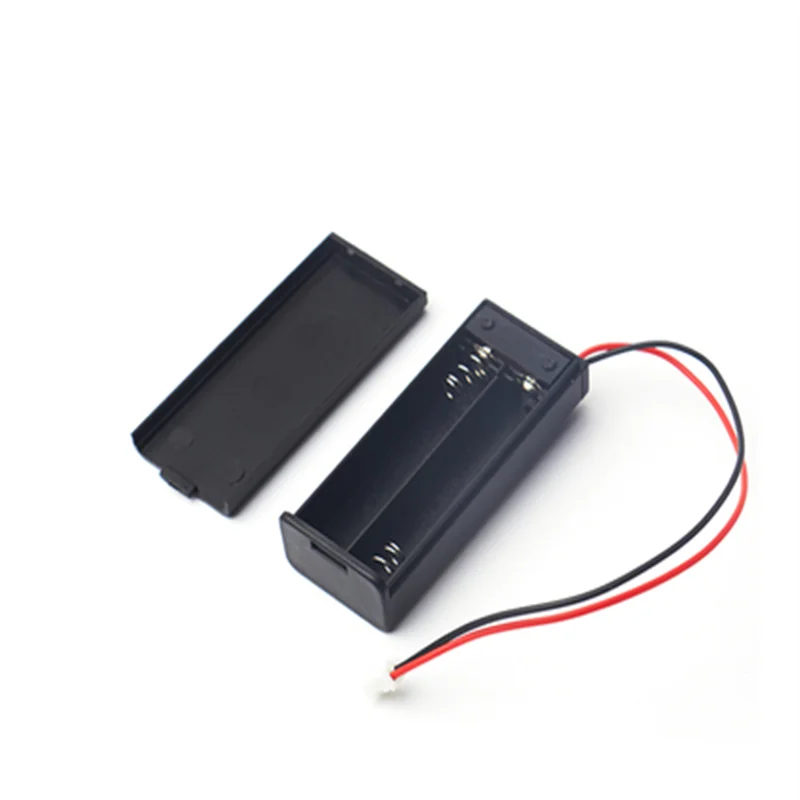 2aaa Battery Holder with PH2.0-2P Connector on Red&Black Wire Leadscover and Switch