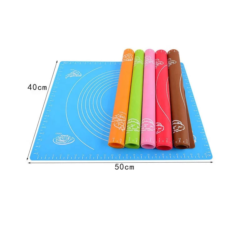 Silicone Baking Mat Heat Resistant Non-Stick Sheet Dough Roller Baking Tool Oven Safe Dishwasher Safe Eco-Friendly for Pastry