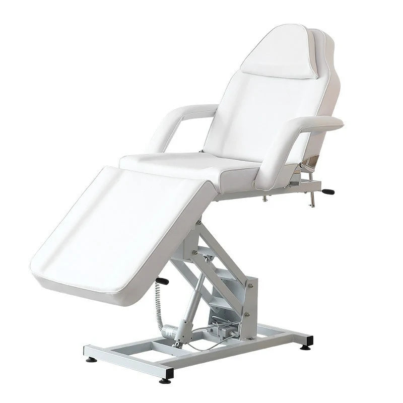 Adjustable Comfortable 3 Sections Folding Couch Tattoo Black Massage Table Bed Chair for Salon Beauty