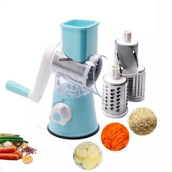 Grater Nut Shredder Veggie Cutter Peeler Spiralizer Cheese Chopper Swift Rotary Drum Vegetable Slicer